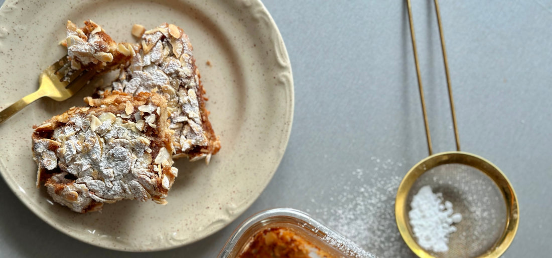 🥐✨ Almond Croissant Baked Oats ✨🥐